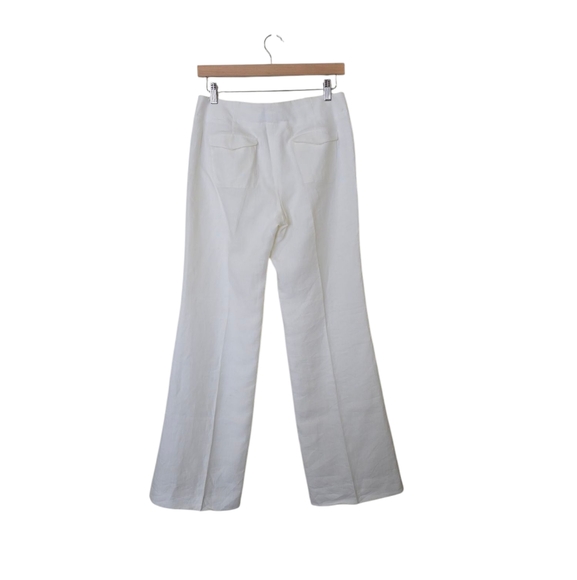 J. Crew 100% Linen Lined Ivort Straight-leg Pants Women's 2‎ Vacation Coastal - Picture 2 of 10